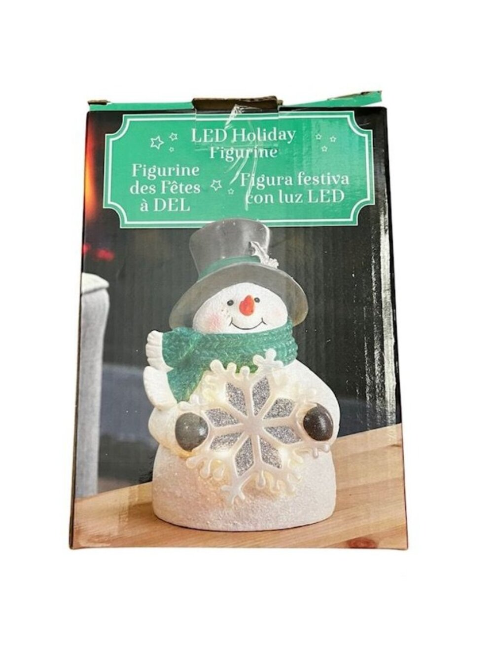 LED Holiday Figure Lighted Snowma 6" Decor